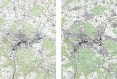 Vergleich: Winterthur 1950 und 2010